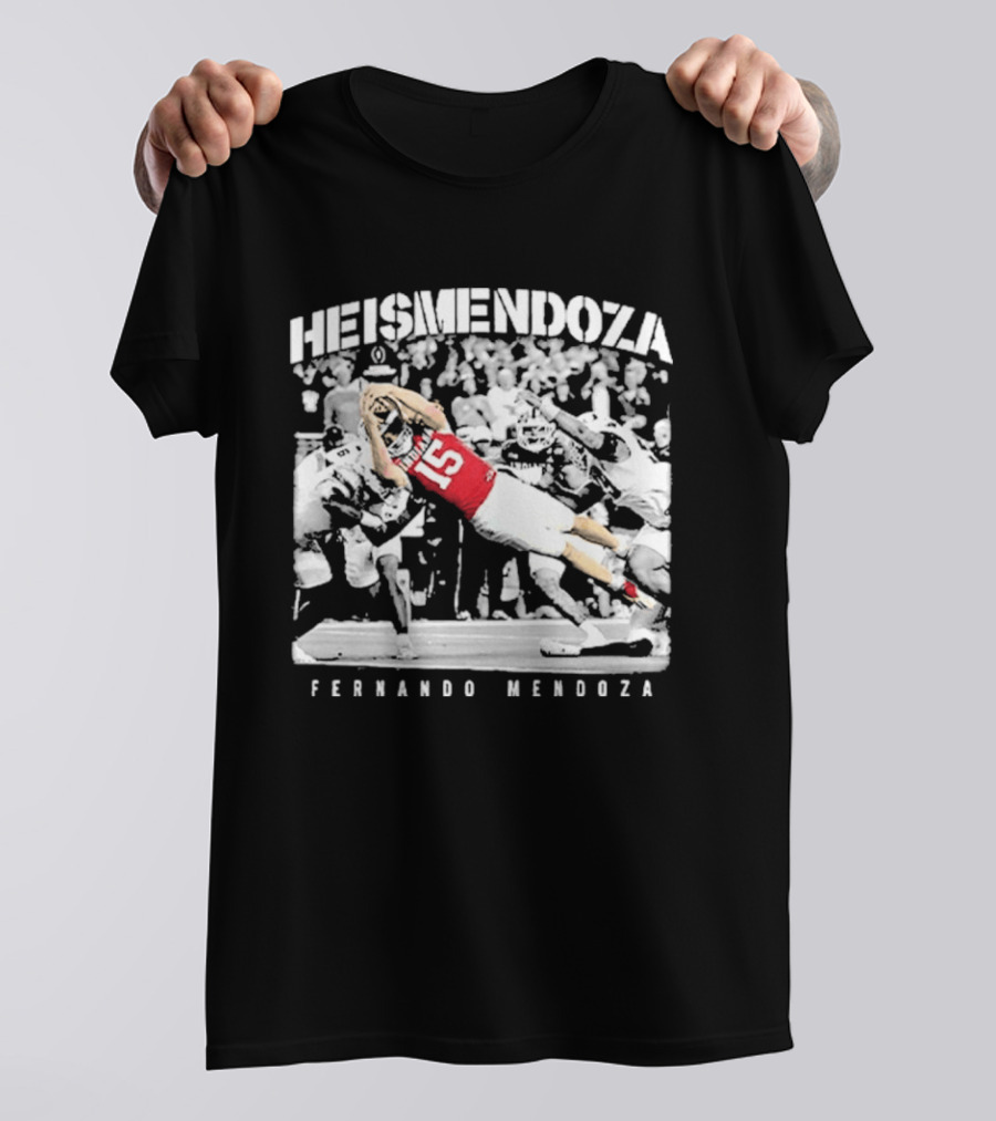 HEISMENDOZA Fernando Mendoza Football Diving Catch T-Shirt