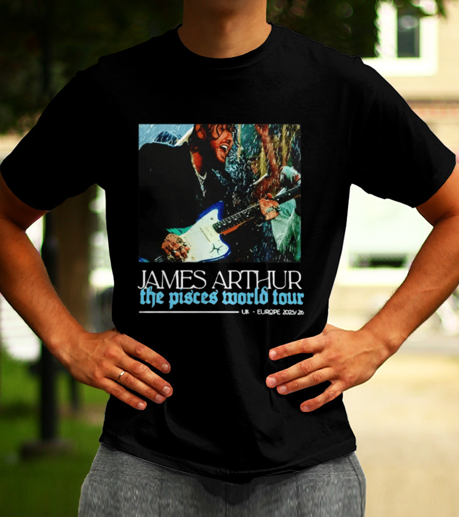 JAMES ARTHUR The Pisces World Tour UK Europe 2023/24 T-Shirt