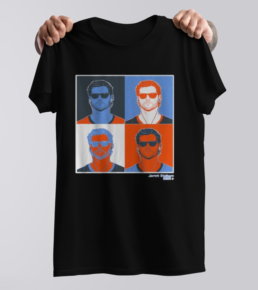 Jarrett Stidham Pop Art Style Sunglasses Quadrant T-Shirt