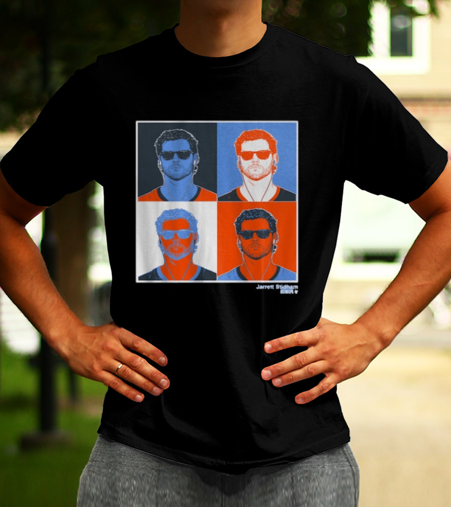 Jarrett Stidham Pop Art Style Sunglasses Quadrant T-Shirt