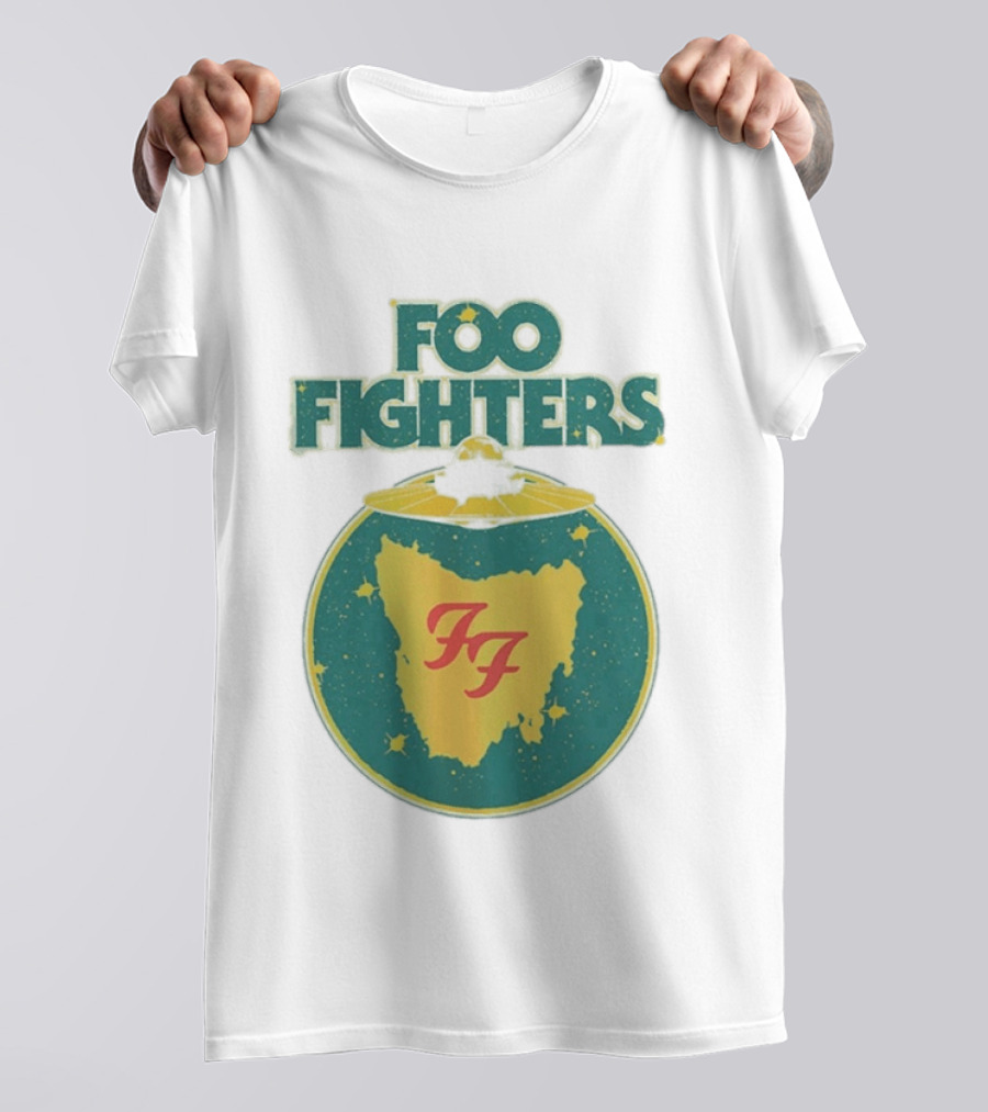 Foo Fighters Australia Tasmania 2026 Utas Stadium January 24 UFO Australia T-Shirt