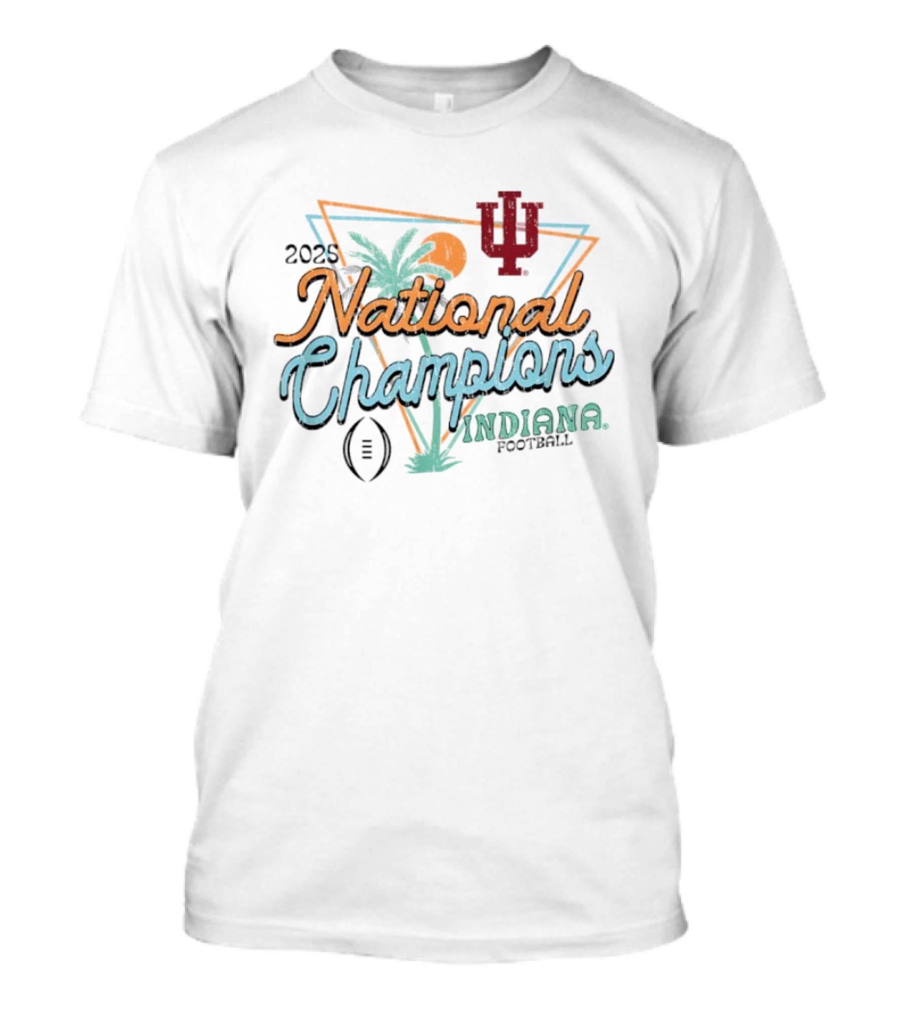 Indiana Hoosiers 2025 National Champions Football Pastel T-Shirt