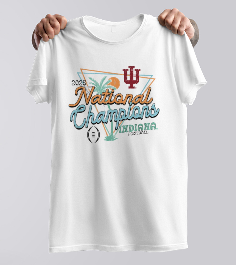 Indiana Hoosiers 2025 National Champions Football Pastel T-Shirt