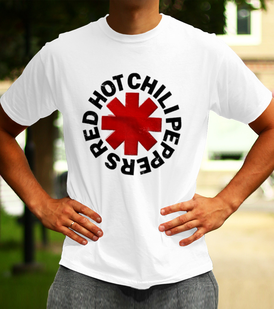 Red Hot Chili Peppers Red Asterisk Iconic Band T-Shirt