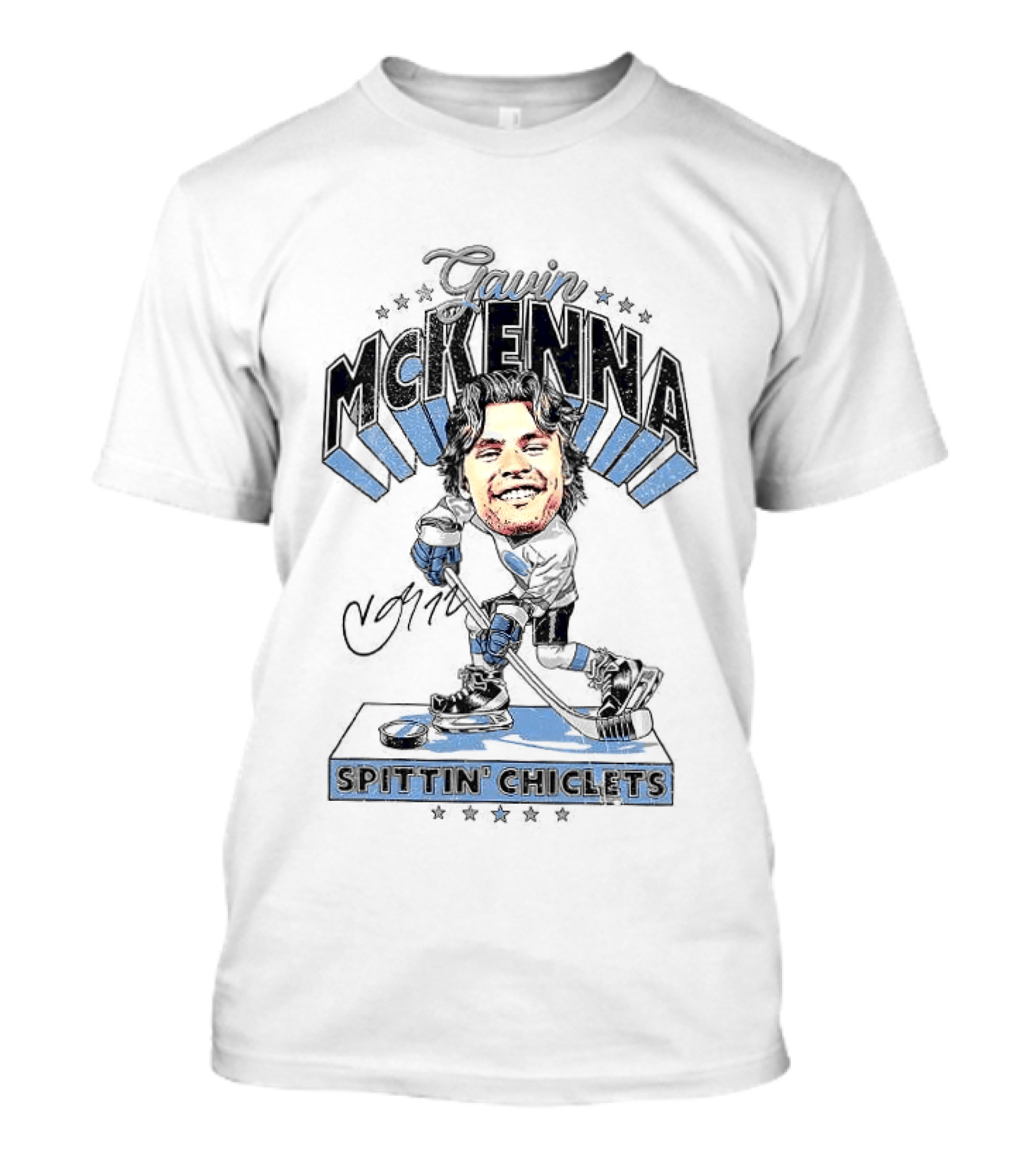 Spittin Gavin McKenna Penn State Nittany Lions NCAA Hockey Spittin Chiclets T-Shirt