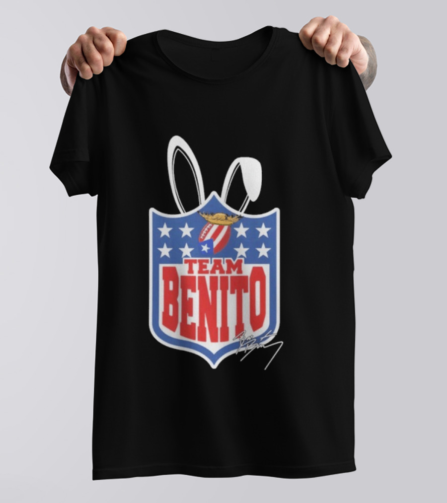 Team Benito Football Stars Shield T-Shirt
