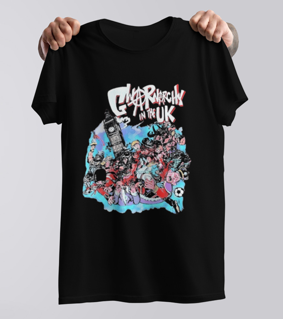 Anarchy In The UK Big Ben Chaotic Punk Scene Soccer UK T-Shirt