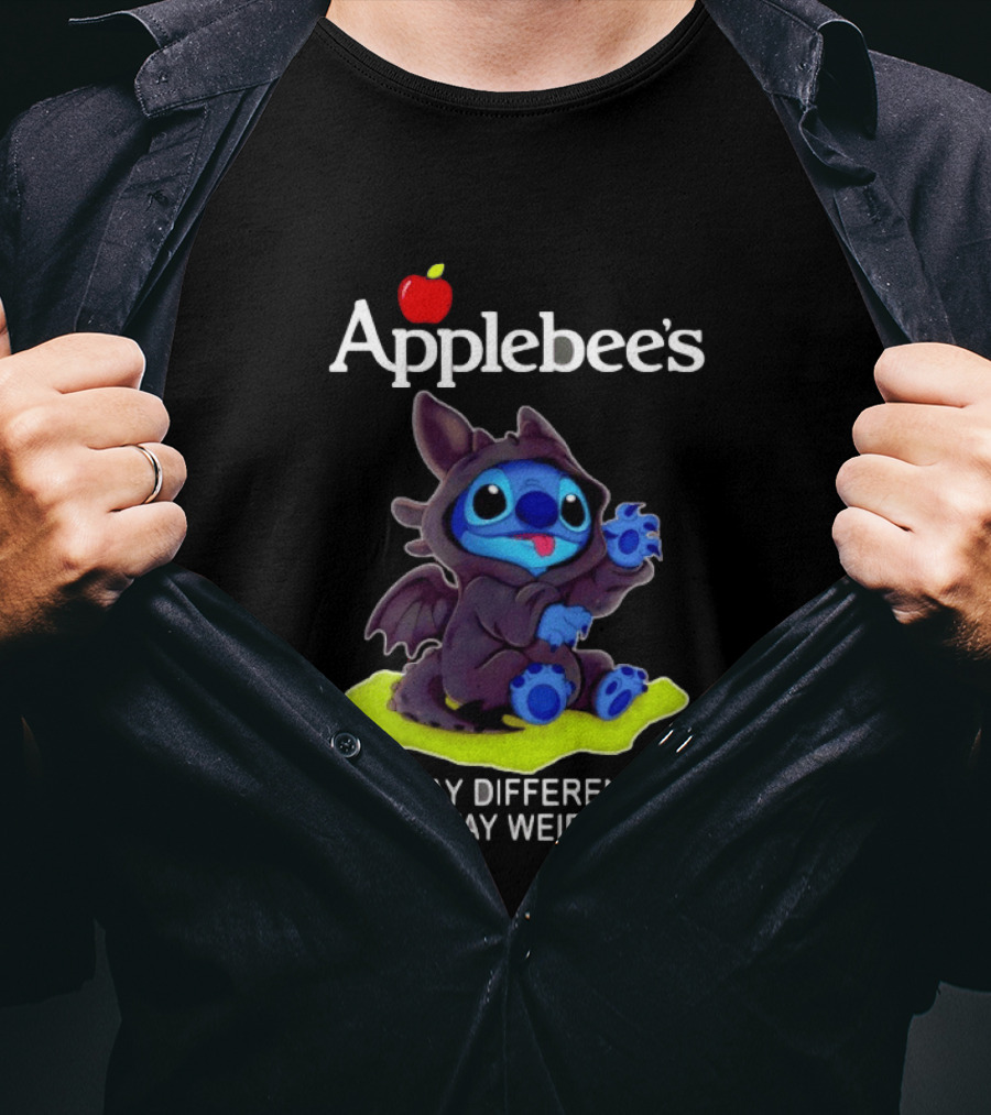Applebee's Toothless Stitch Stay Different Stay Weird T-Shirt