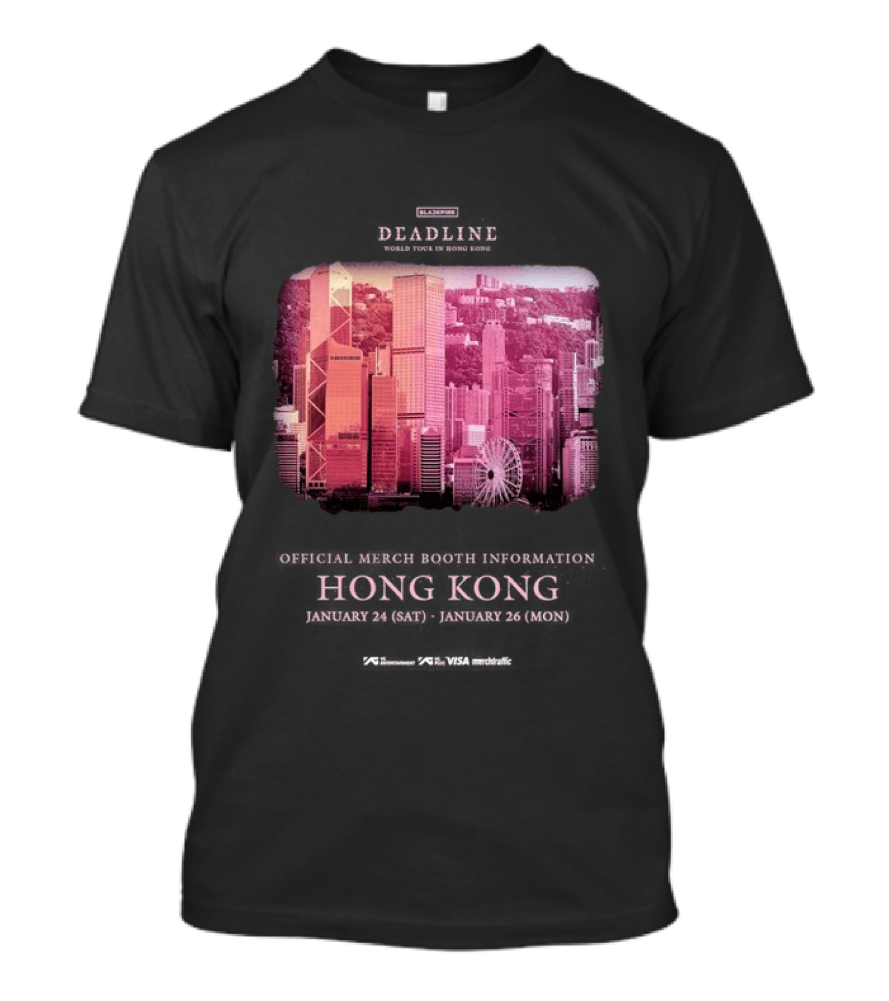 BLACKPINK World Tour Pop Up Store Hong Kong January 24 26 2026 T-Shirt