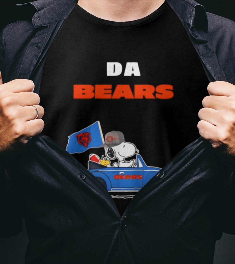 Chicago Bears Snoopy Woodstock Car Da Bears T-Shirt