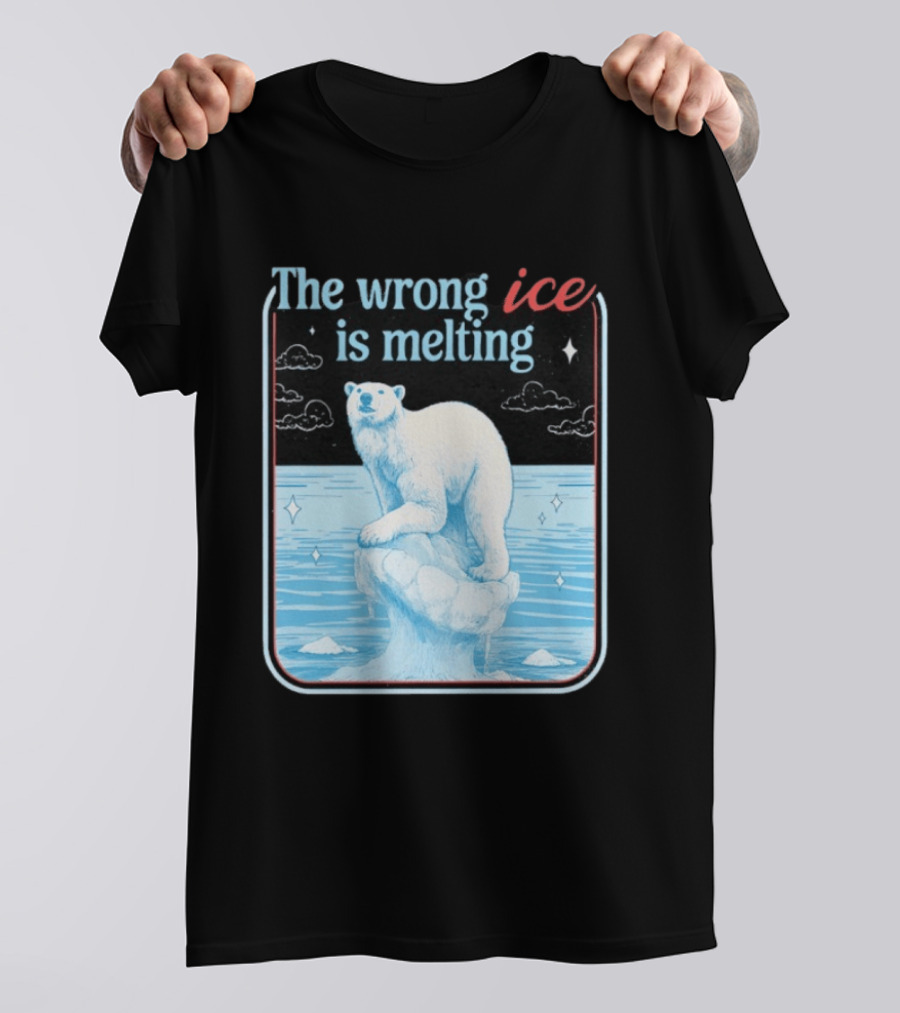 The Wrong Ice Is Melting Polar Bear Climate Awareness T-Shirt