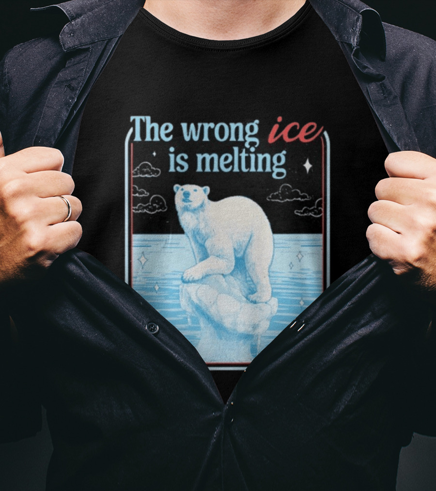 The Wrong Ice Is Melting Polar Bear Climate Awareness T-Shirt