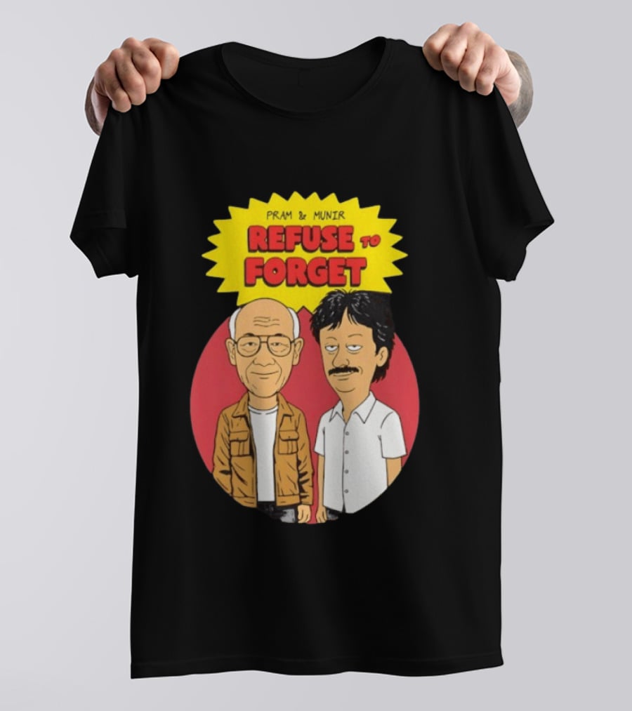 Pram & Munir Refuse To Forget Cartoon T-Shirt