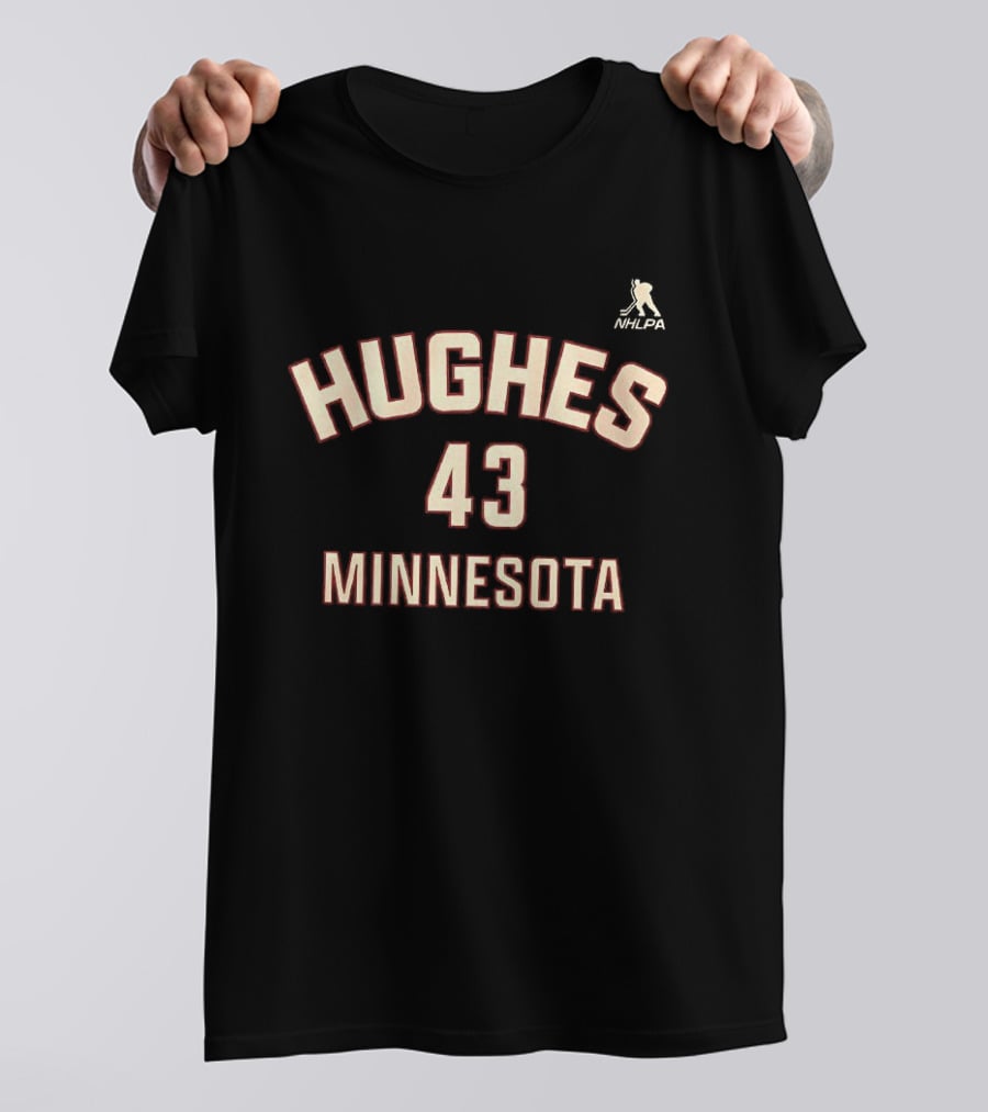 Hughes 43 Minnesota NHLPA T-Shirt
