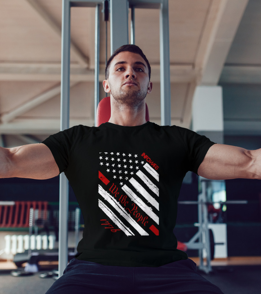 Infowars We The People USA Flag 1776 American Patriot T-Shirt