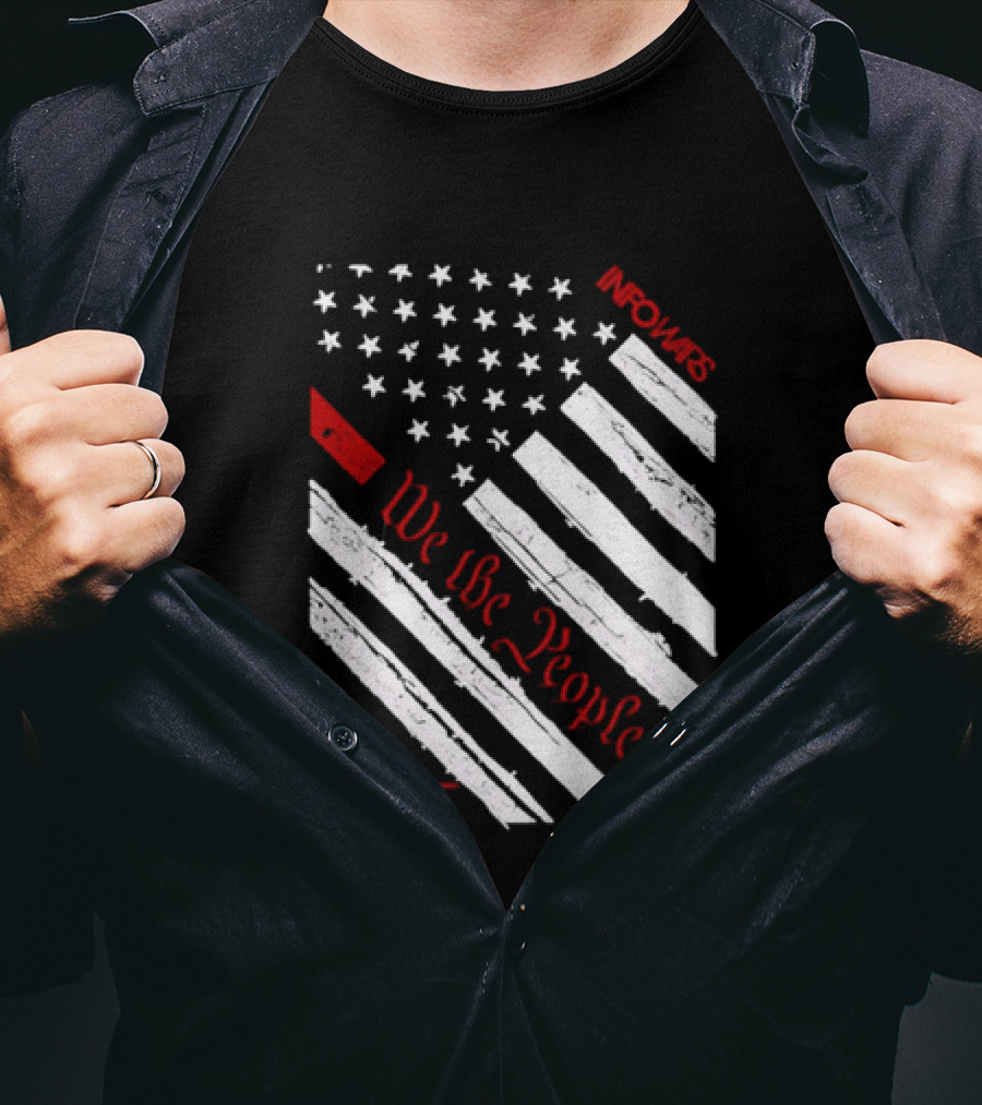 Infowars We The People USA Flag 1776 American Patriot T-Shirt