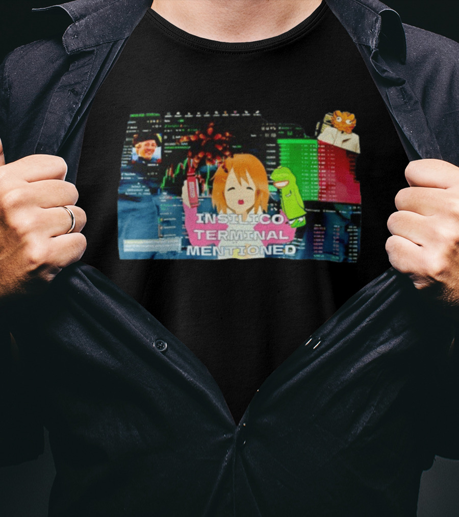 Insilico Terminal Mentioned Anime Character Stock Market T-Shirt
