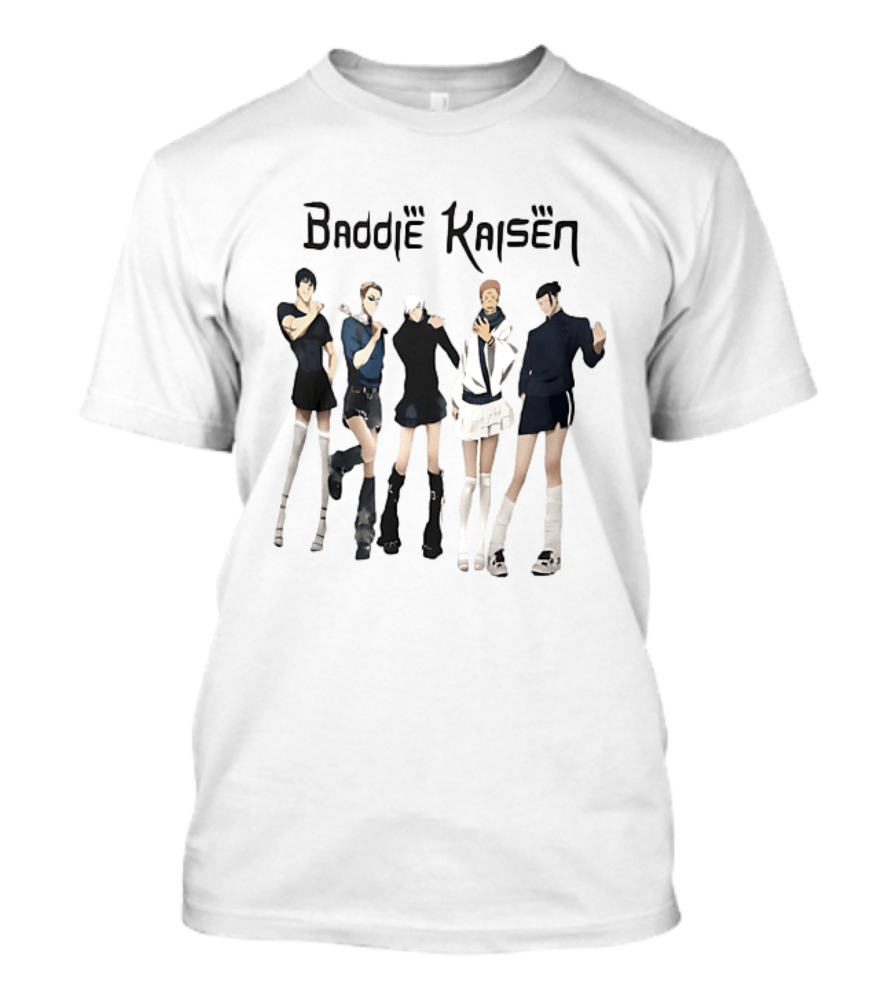 Baddie Kaisen Jujutsu Kaisen Meme Characters Cosplay Fashion T-Shirt