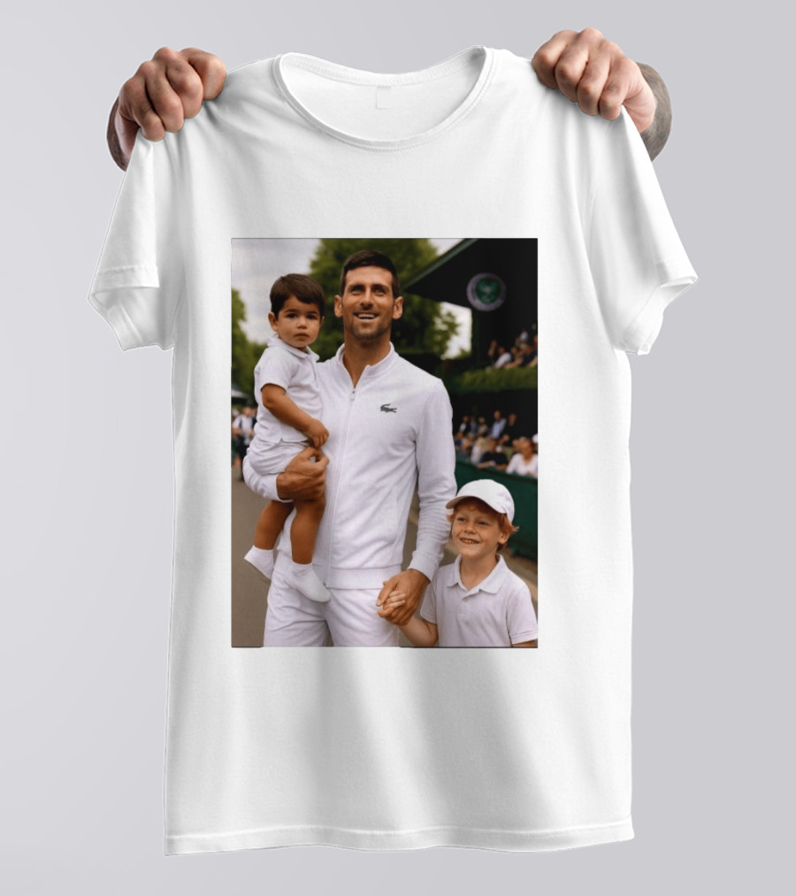 Djokovic Alcaraz And Jannik Kid Australian Open T-Shirt
