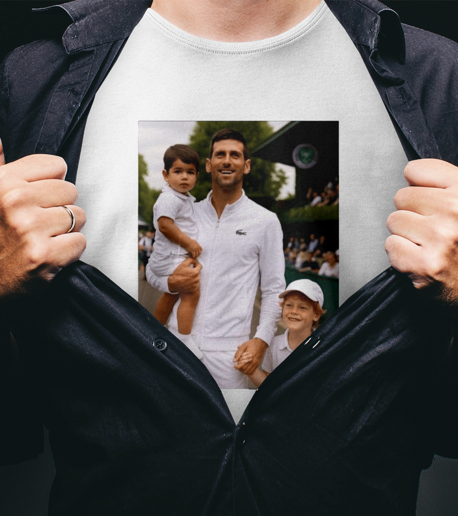 Djokovic Alcaraz And Jannik Kid Australian Open T-Shirt