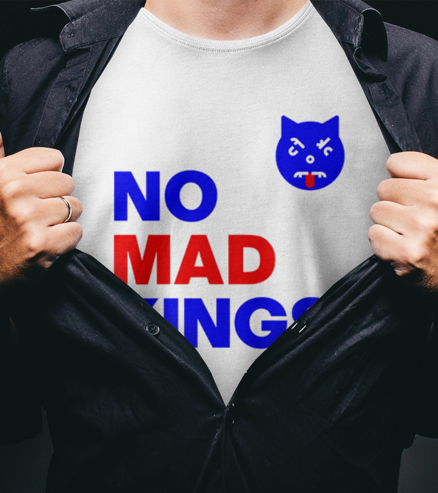 Nomad Kings Blue Red Cat Face T-Shirt