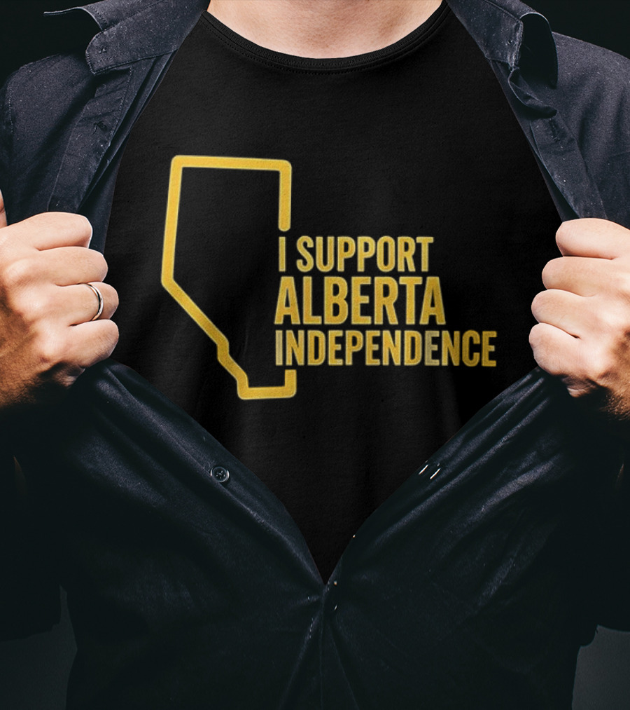 I Support Alberta Independence Map T-Shirt