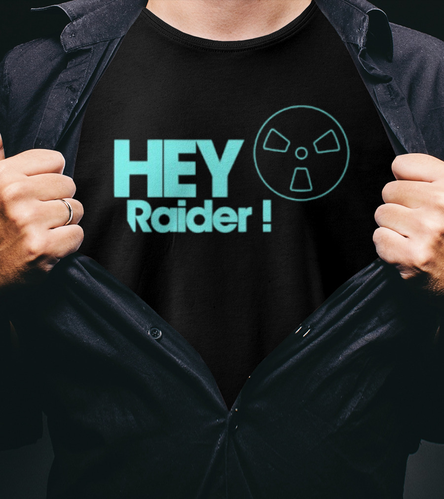 Hey Raider Sci Fi Gamer Safe Pocket Game Humor T-Shirt