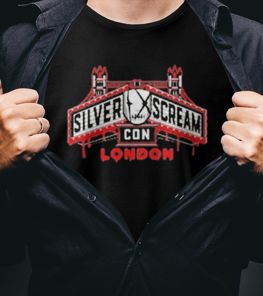 SILVER SCREAM CON LONDON Horror Event Tower Bridge T-Shirt