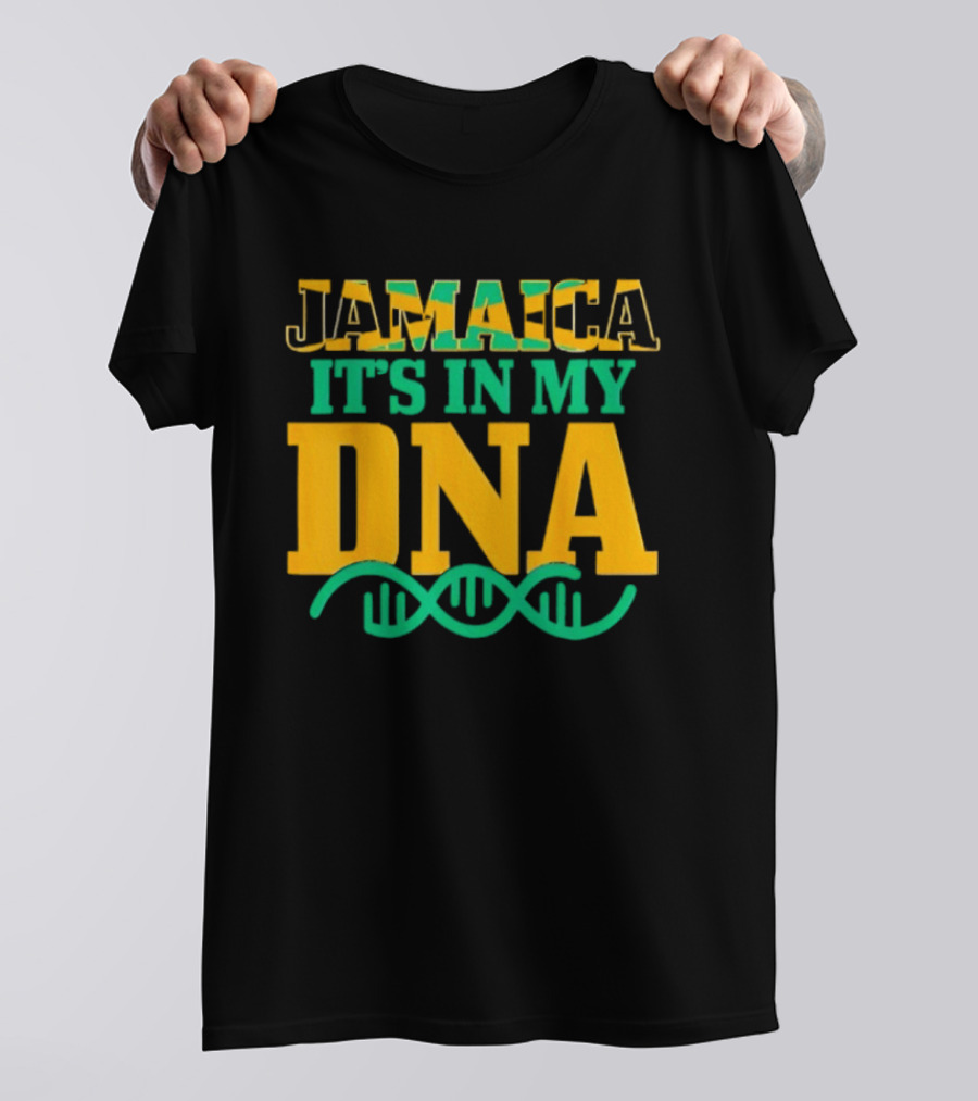 Jamaica It's In My DNA Jamaican Flag Pride Heritage T-Shirt