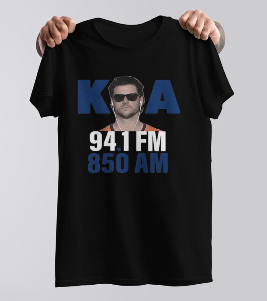 Jarrett Stidham KOA 94.1 FM 850 AM Denver Broncos T-Shirt