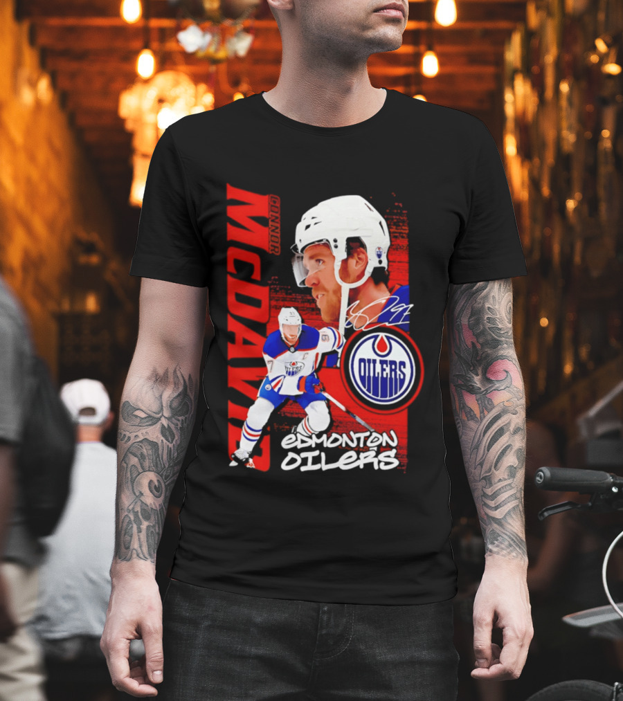 Edmonton Oilers McDavid 97 Hockey Star T-Shirt