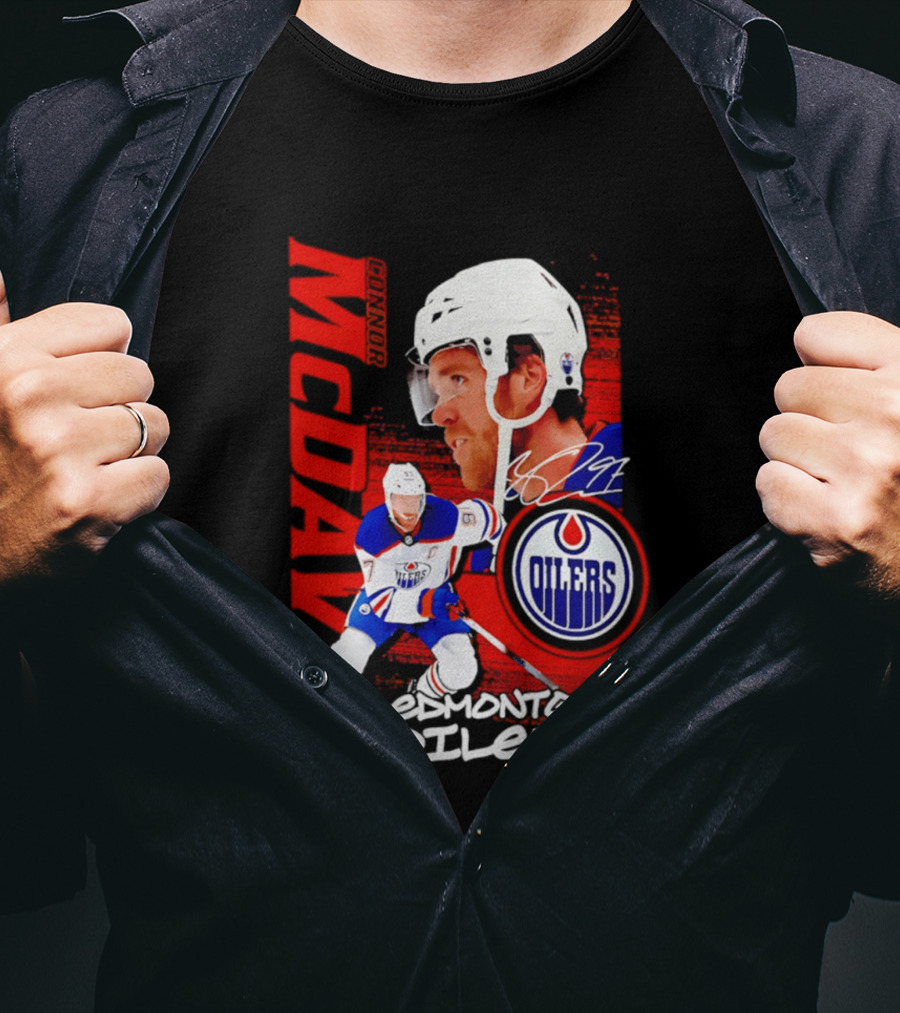 Edmonton Oilers McDavid 97 Hockey Star T-Shirt