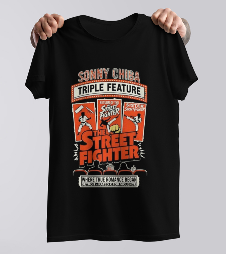 Sonny Chiba Triple Feature The Street Fighter Return Of The Sister Street Fighter T-Shirt