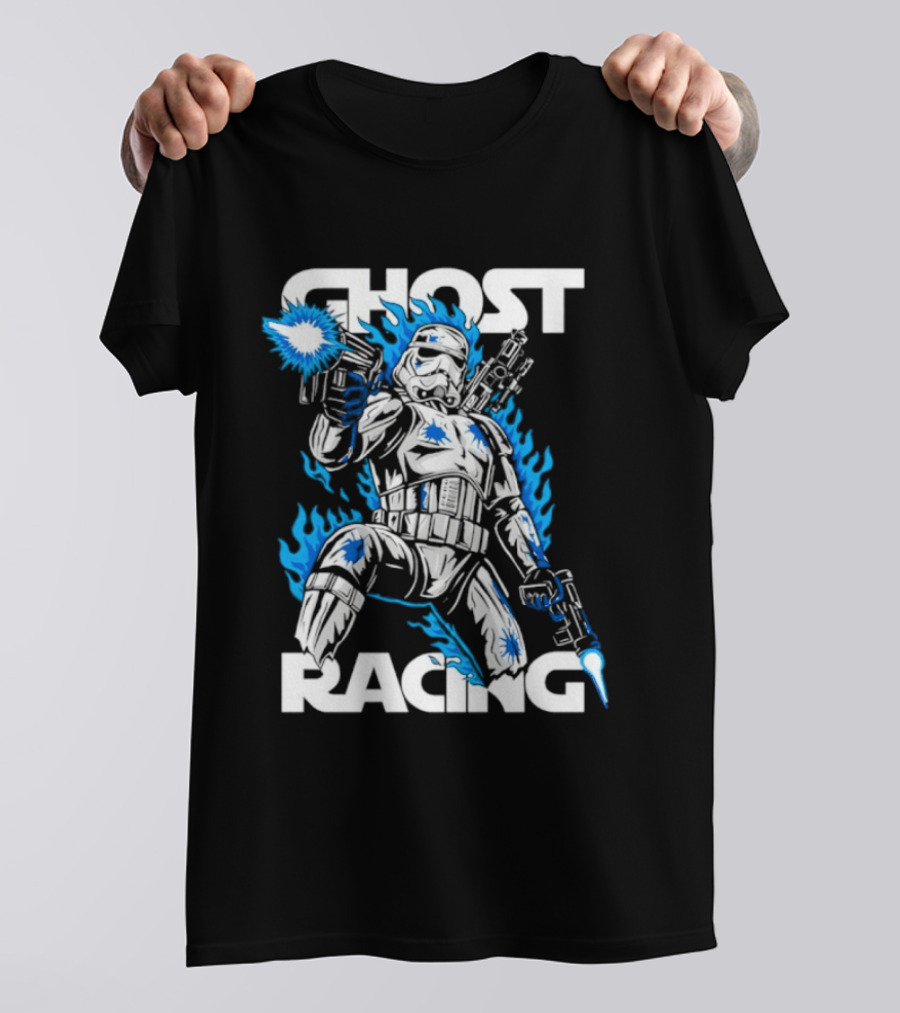 Ghost Racing Lone Trooper Stormtrooper Galactic Combat Blaze T-Shirt