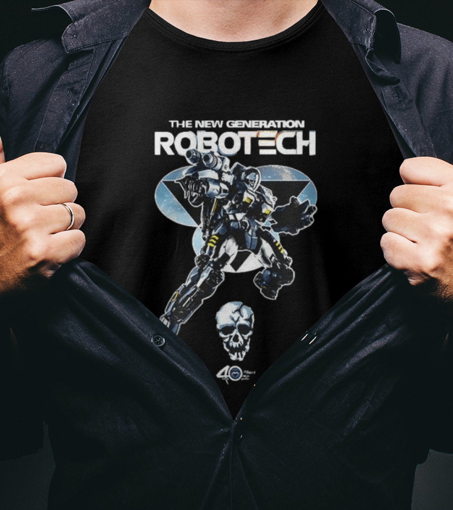 The New Generation Robotech 40th Anniversary Skullbot T-Shirt
