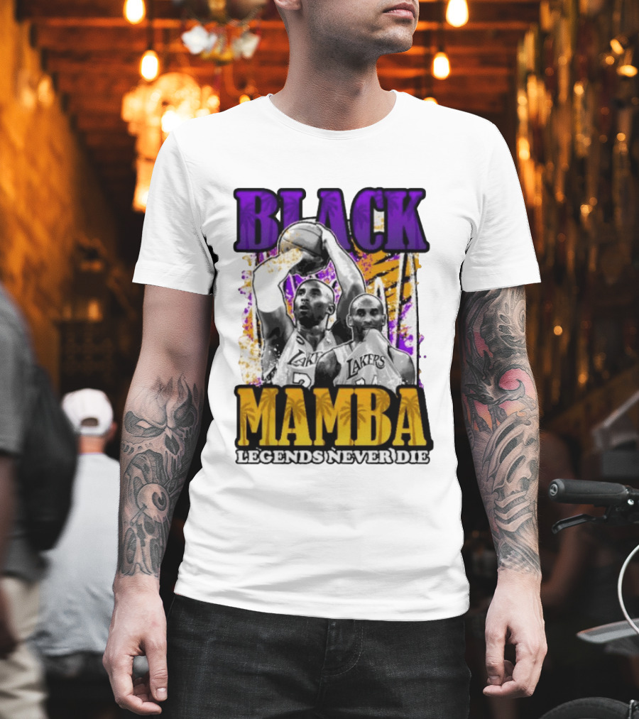 Black Mamba Lakers Legends Never Die T-Shirt