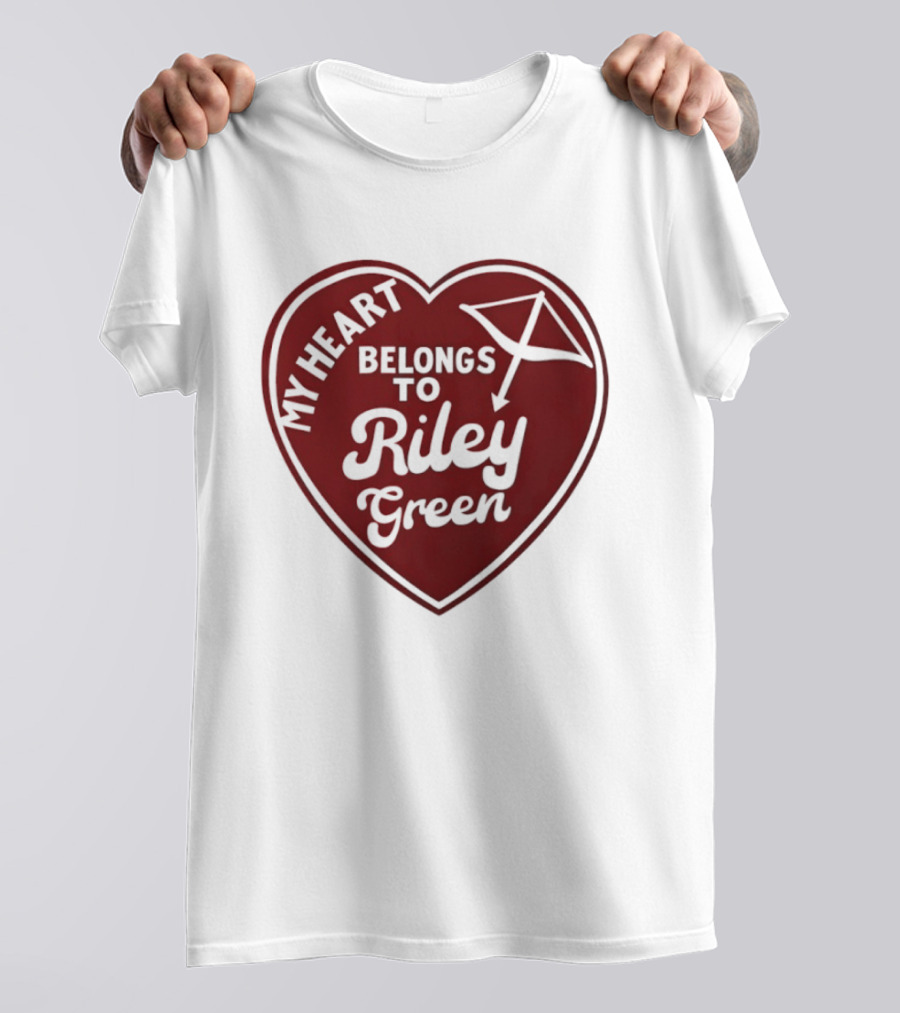 My Heart Belongs To Riley Green Kite Heart T-Shirt