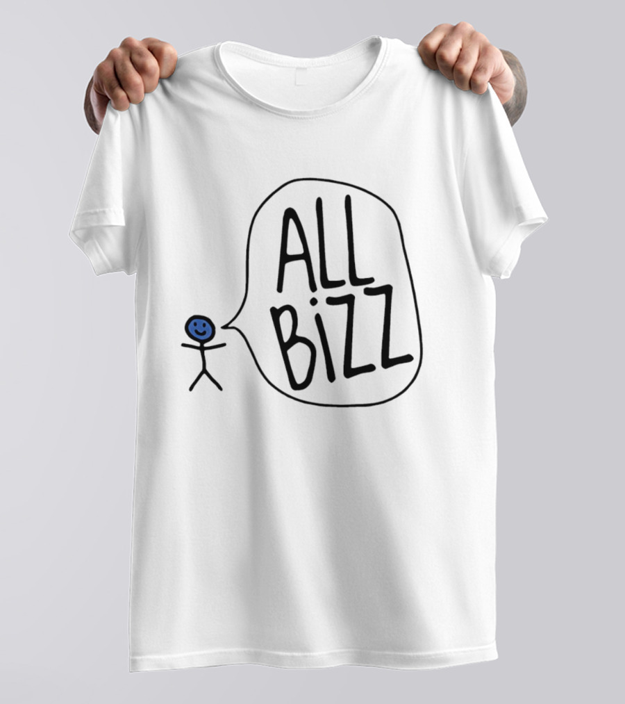 All Bizz Stick Figure Speech Bubble T-Shirt