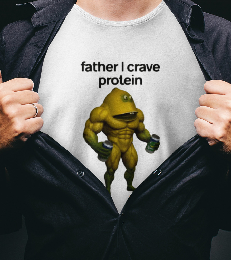 Father I Crave Protein Buff Monster Energy Can T-Shirt