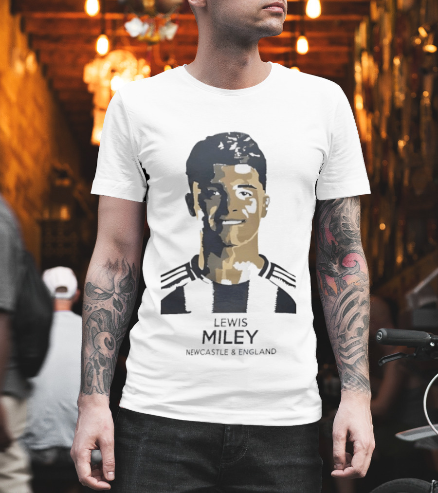 Lewis Miley Newcastle England Soccer Star T-Shirt