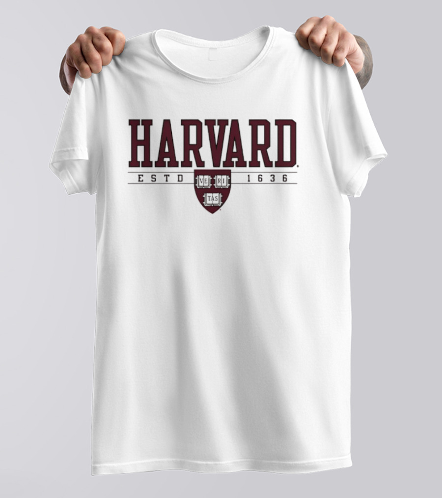 Harvard Crimson Estd 1636 University Seal T-Shirt