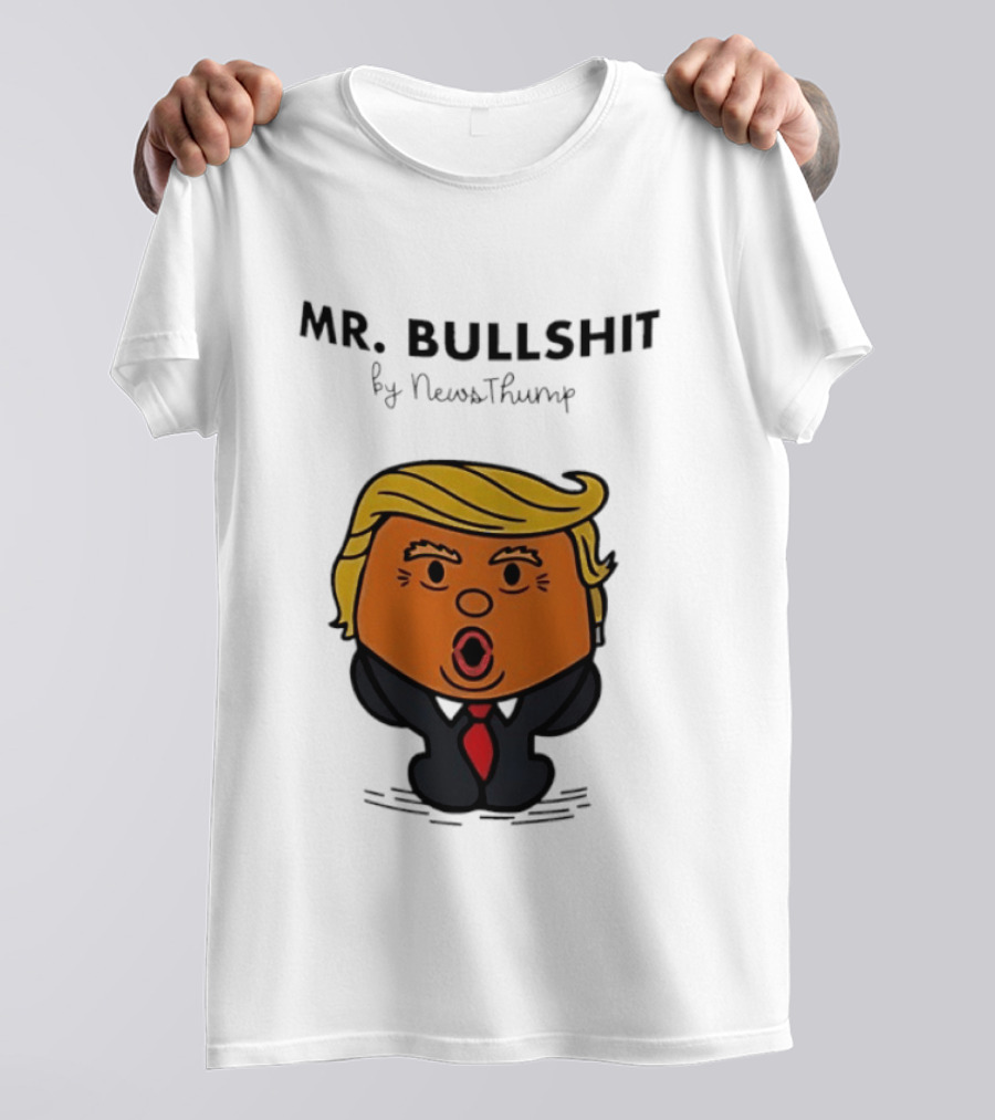 Mr Bullshit By NewsThump Cartoon T-Shirt