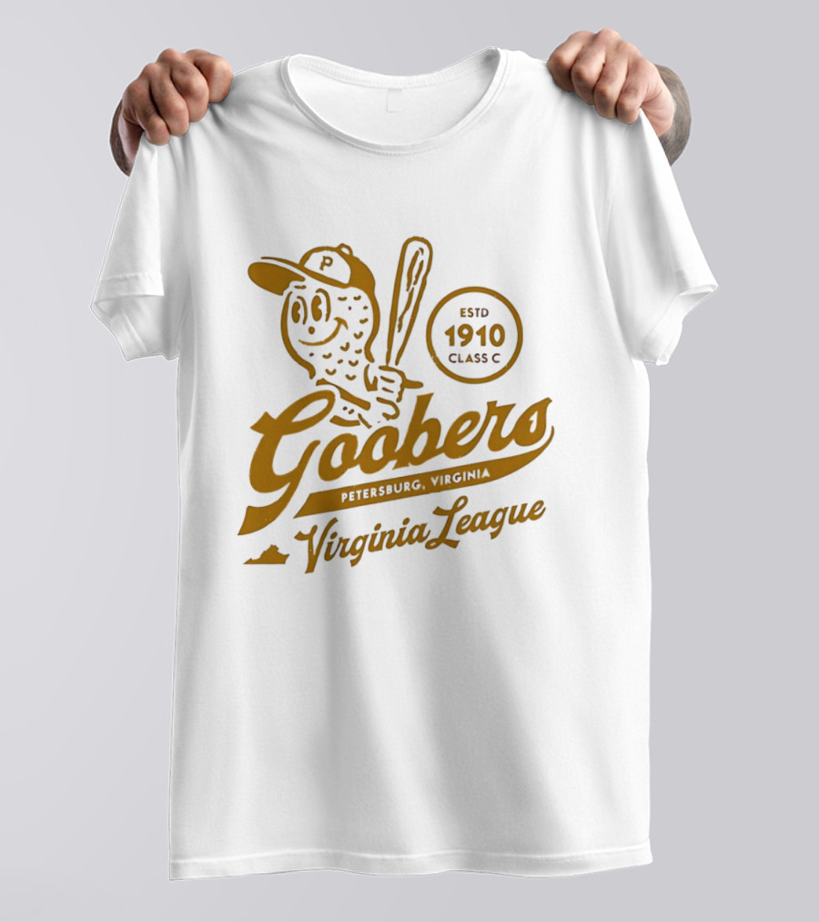 Petersburg Goobers Virginia League Estd 1910 Class C Baseball Team T-Shirt