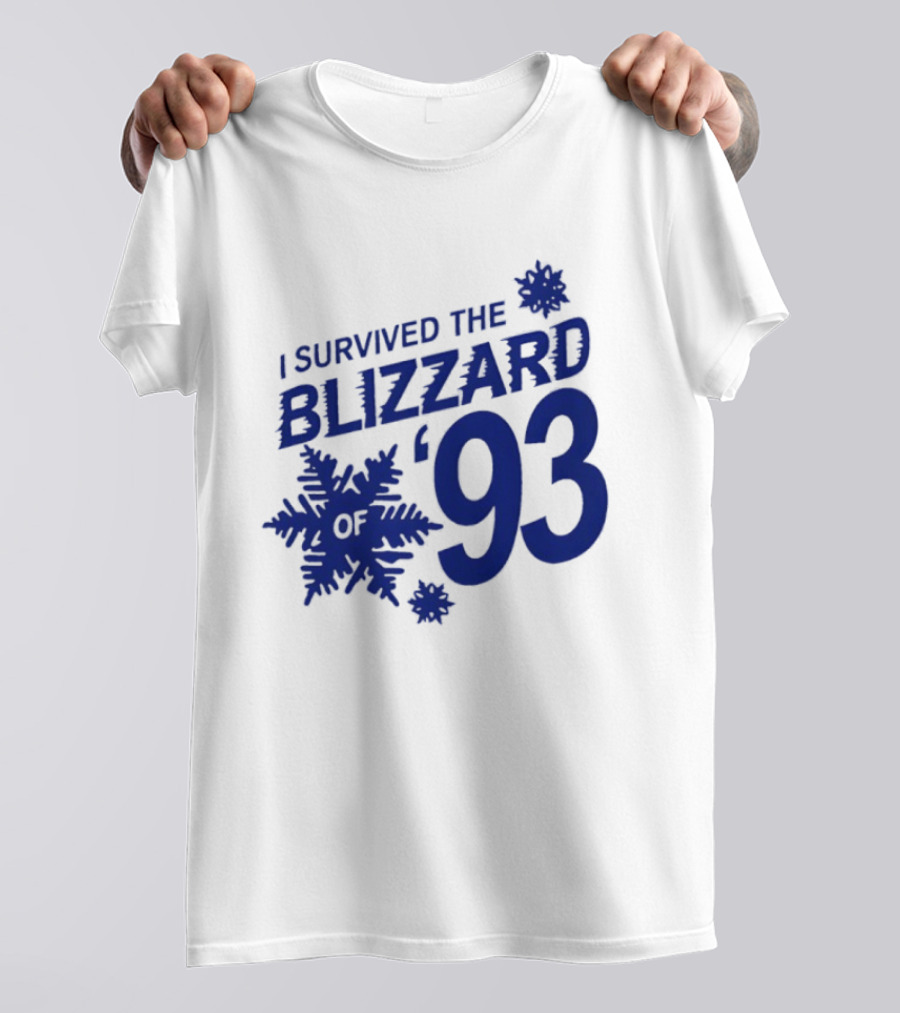 I Survived The Blizzard '93 Snowflake T-Shirt