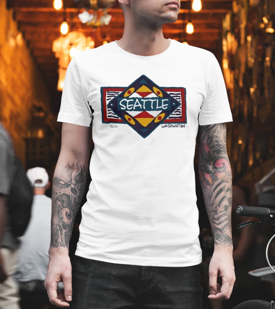 Seattle Washington Geometric Symbolic T-Shirt