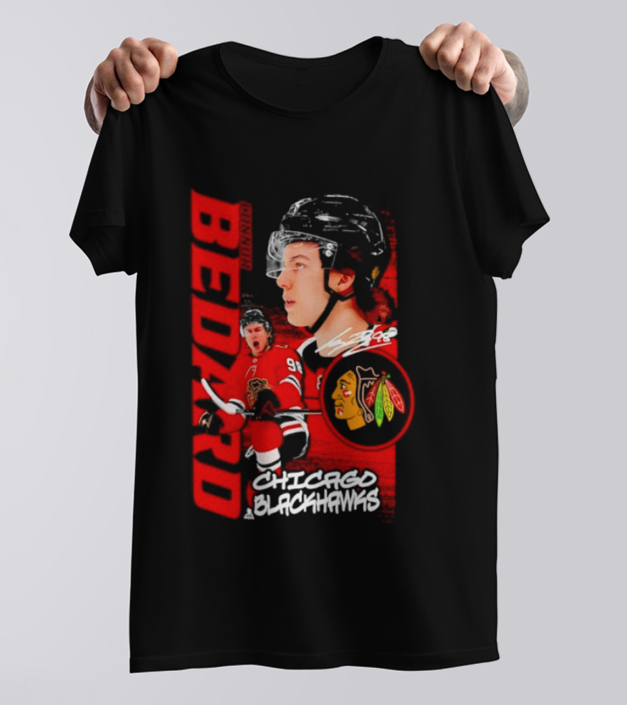 Connor Bedard Chicago Blackhawks Hockey Bedard T-Shirt