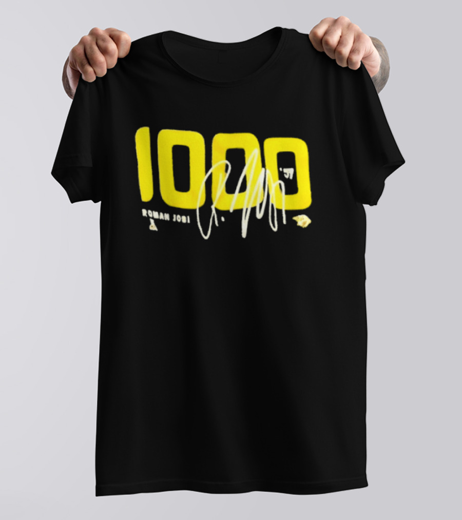 Nashville Predators Roman Josi 1000 Game Milestone Celebration T-Shirt