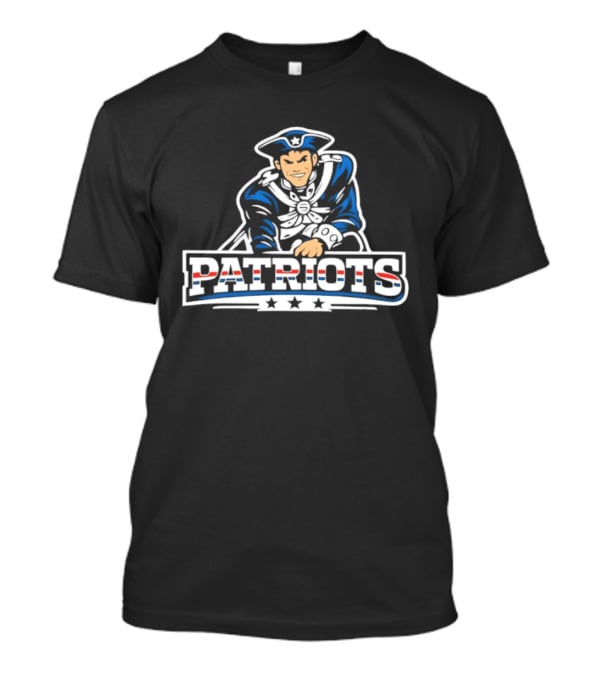 Patriots Game Day Classic Blue Revolutionary Soldier Motif T-Shirt