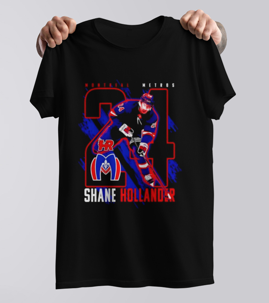 Shane Hollander Montreal Meteors HR Hockey Team 27 T-Shirt