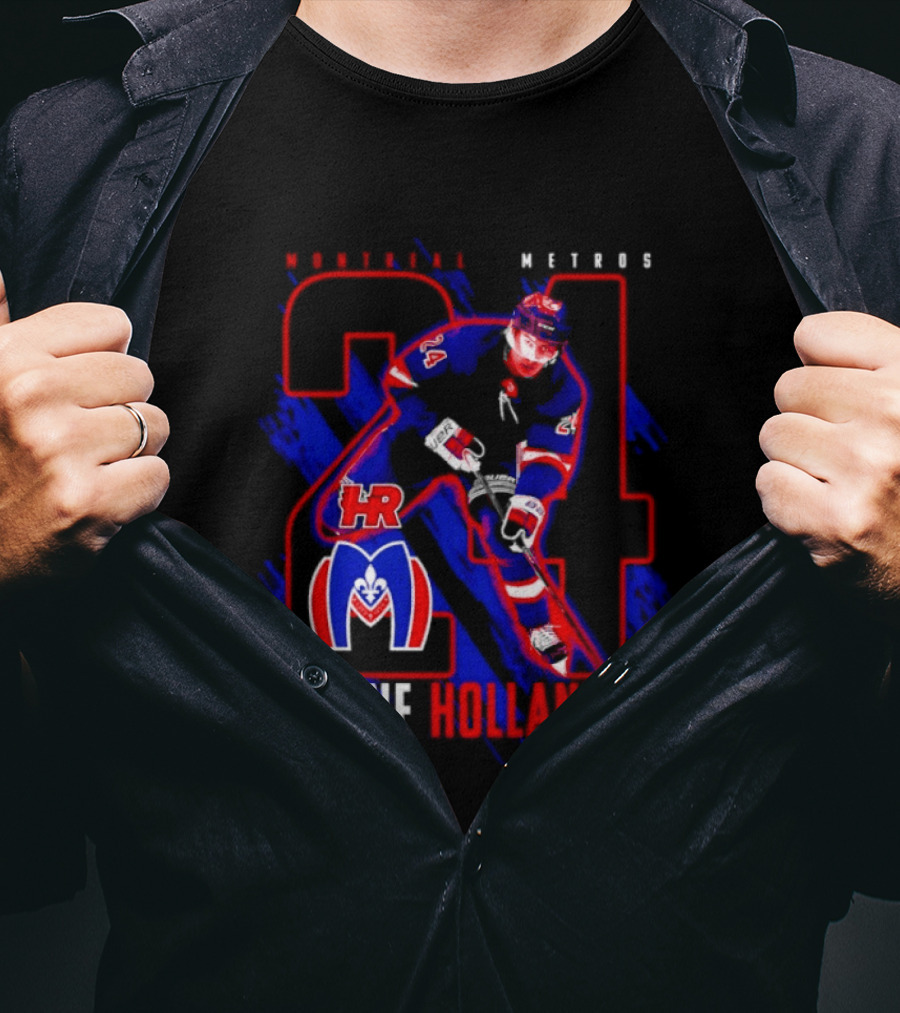Shane Hollander Montreal Meteors HR Hockey Team 27 T-Shirt